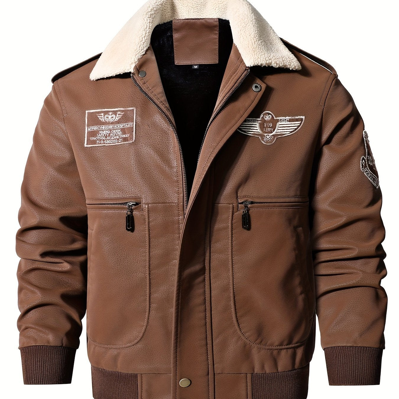 Maxence – Blouson aviateur d’hiver homme avec col en fourrure