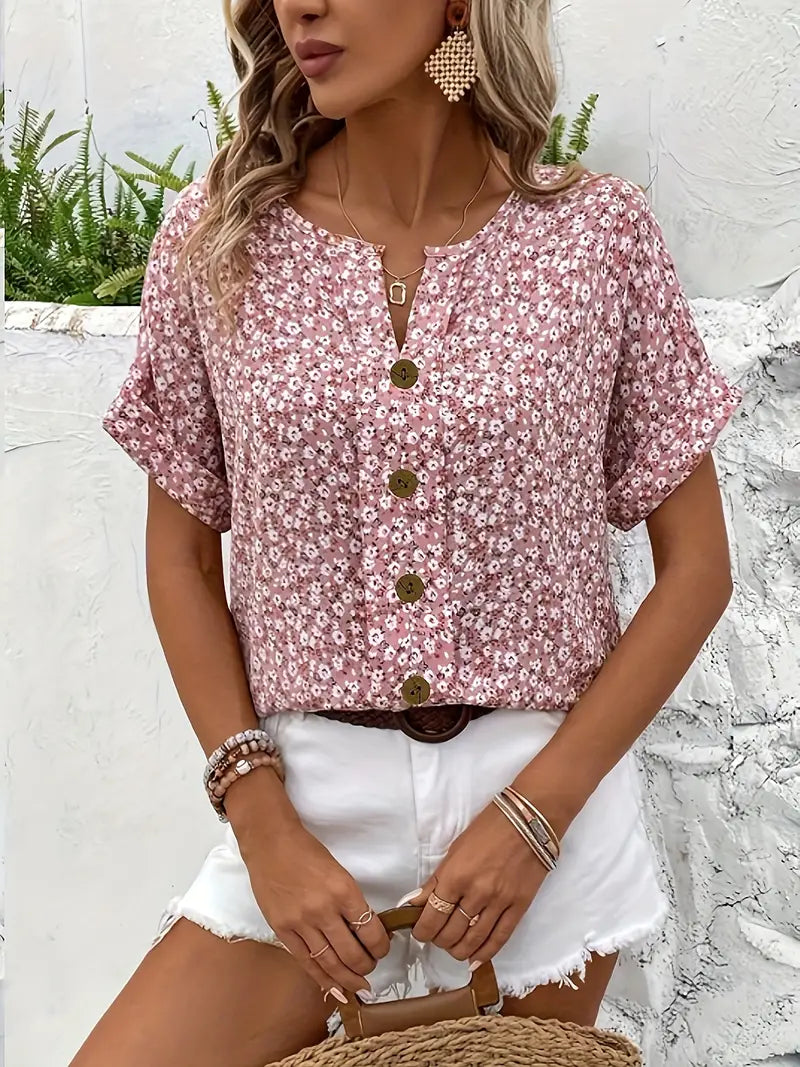 Célestine – Blouse à imprimé floral femme