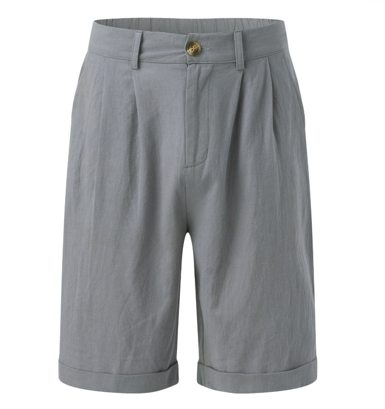 Short homme en coton et lin – élégance décontractée pour les beaux jours