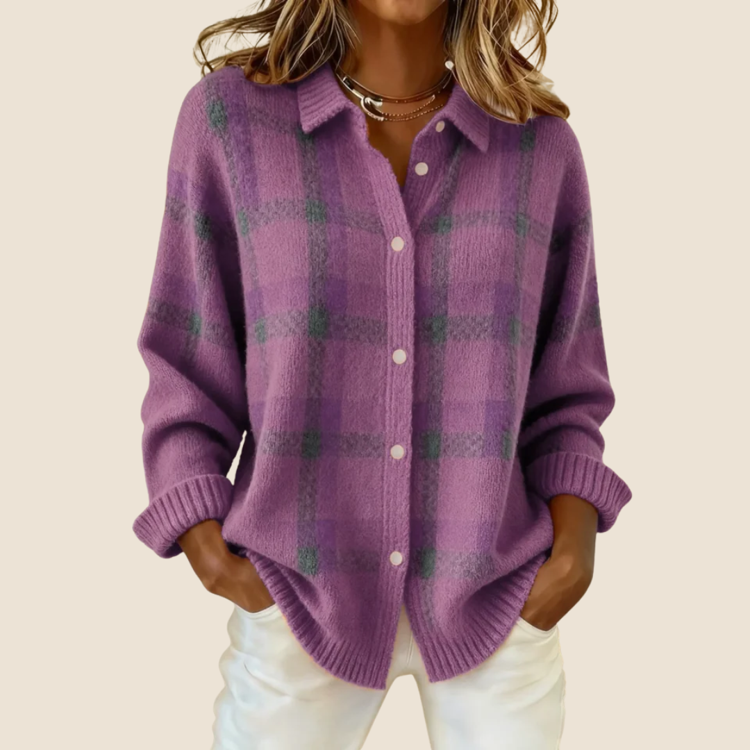 Rosalie – Veste à carreaux rétro femme