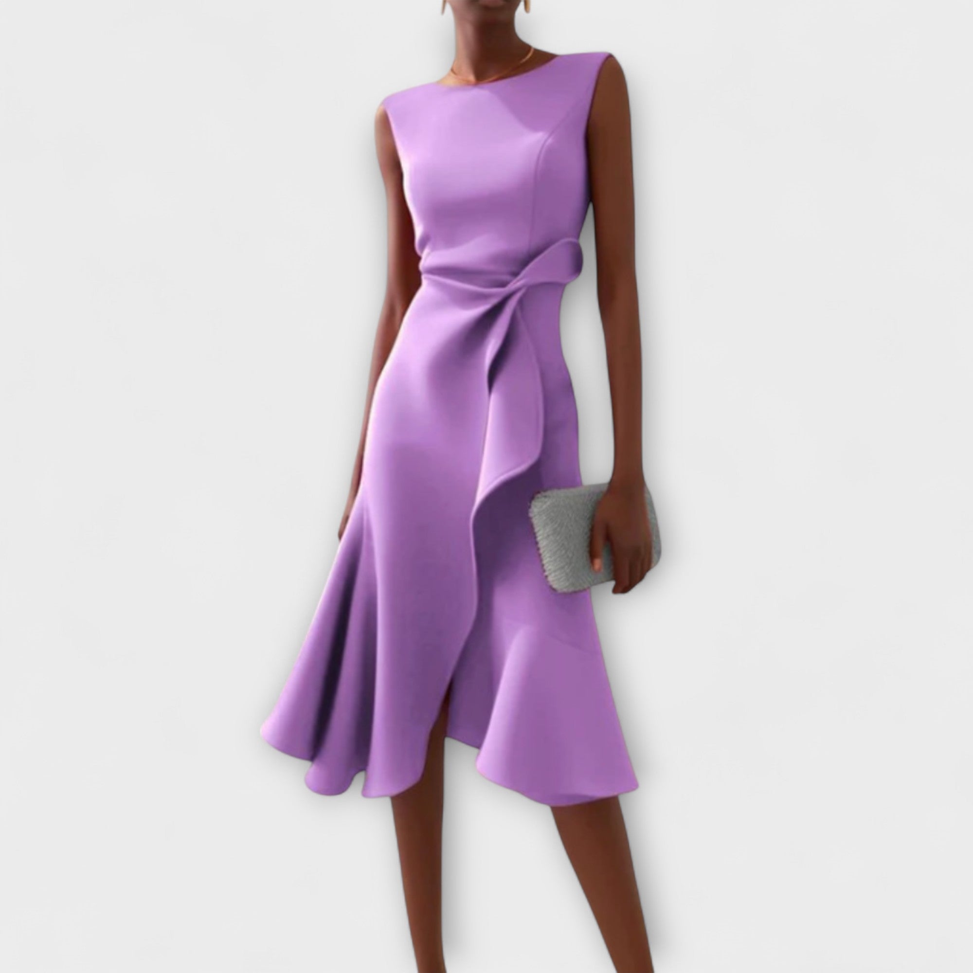 Aurélie – Robe midi sophistiquée femme