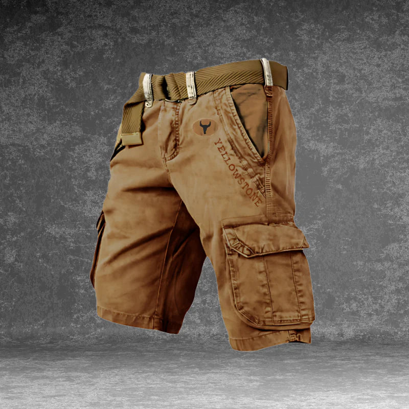 Short cargo pour homme respirant avec poches multiples et coupe confortable pour l’été