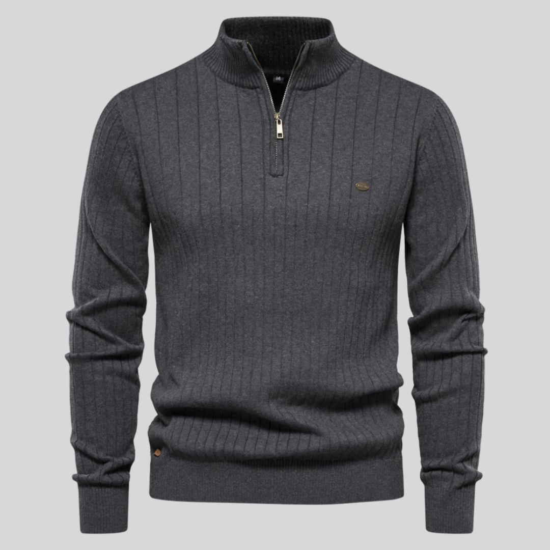 Sébastien - Pull à col zippé homme