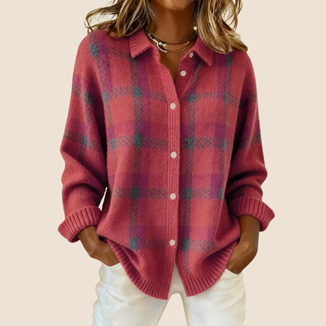 Rosalie – Veste à carreaux rétro femme
