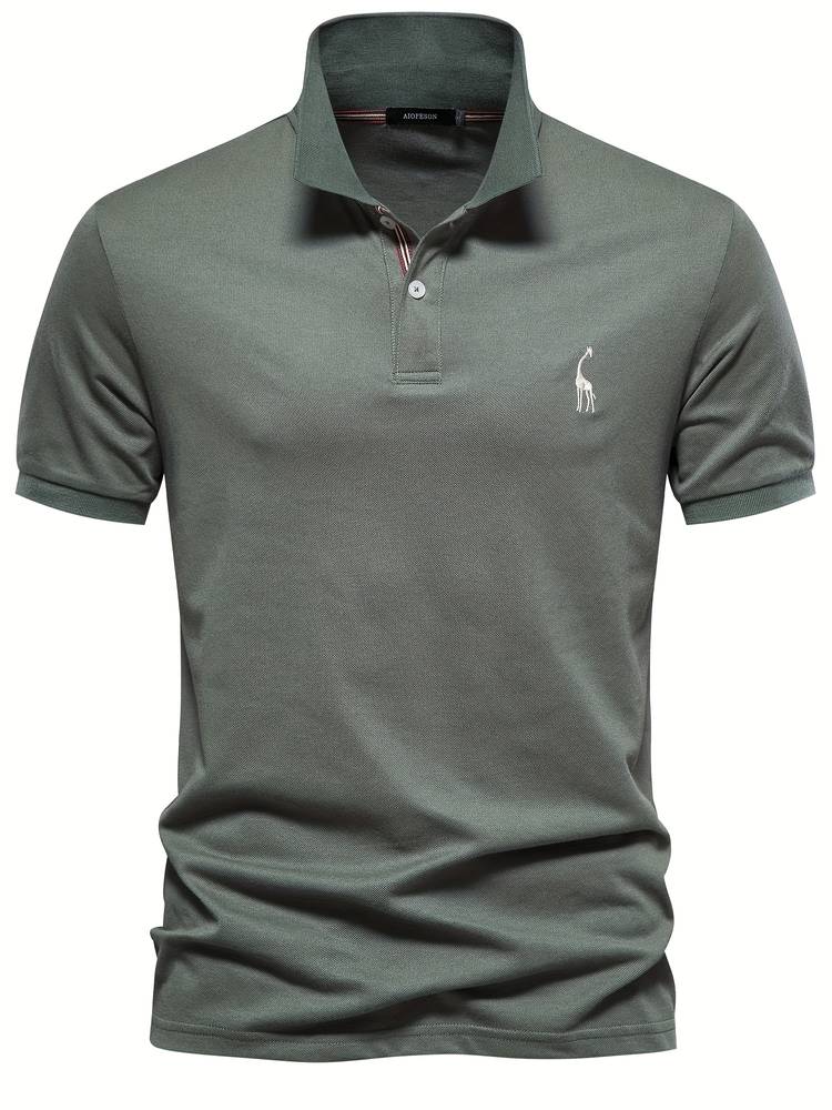 Polo homme élégant uni – coupe polyvalente et confort au quotidien