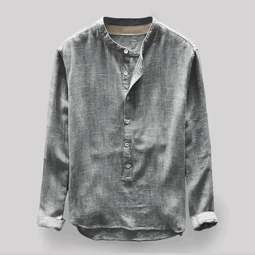Éloi – Chemise homme printemps col mao