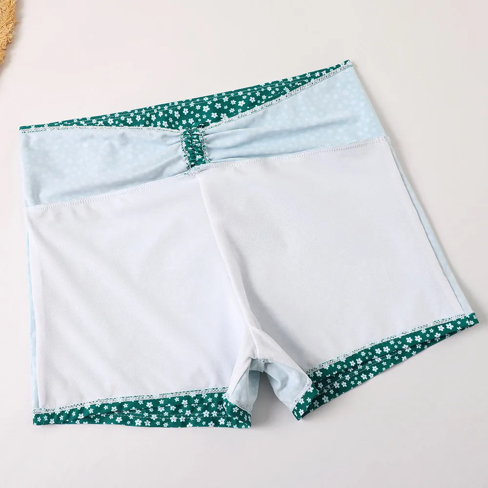 Bikini taille haute à imprimé fleuri – fraîcheur estivale et confort assuré