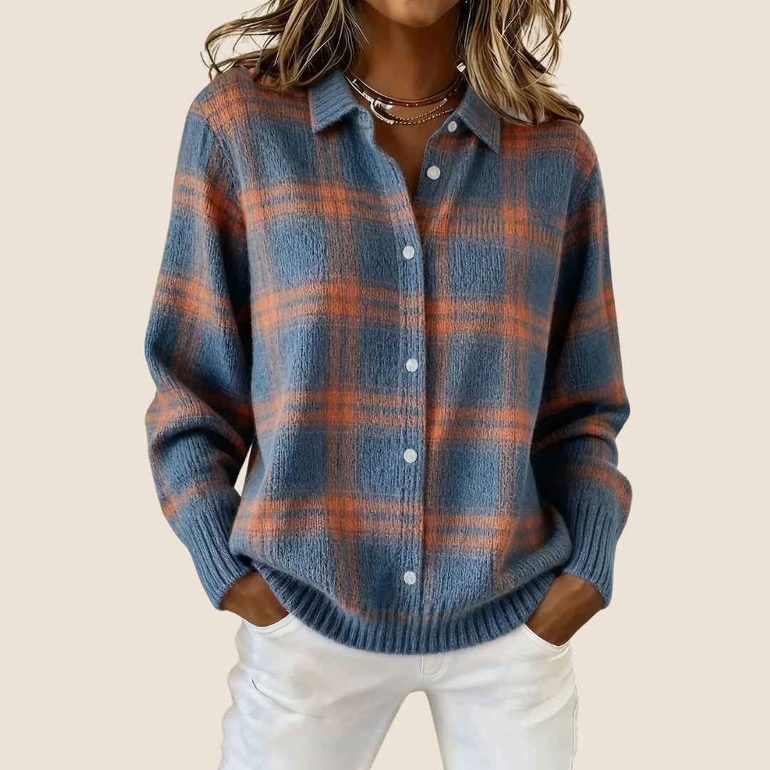 Rosalie – Veste à carreaux rétro femme