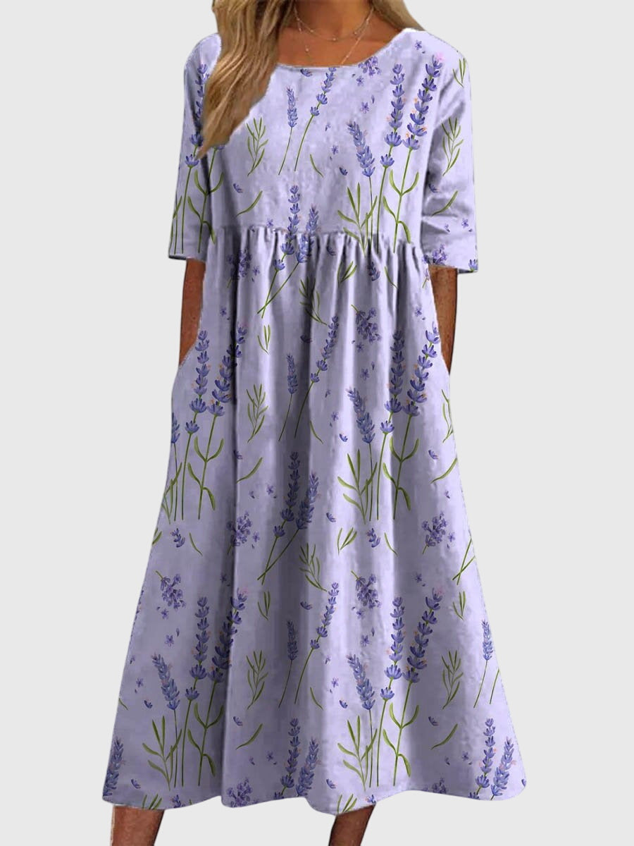 Garance – Robe midi d'été femme