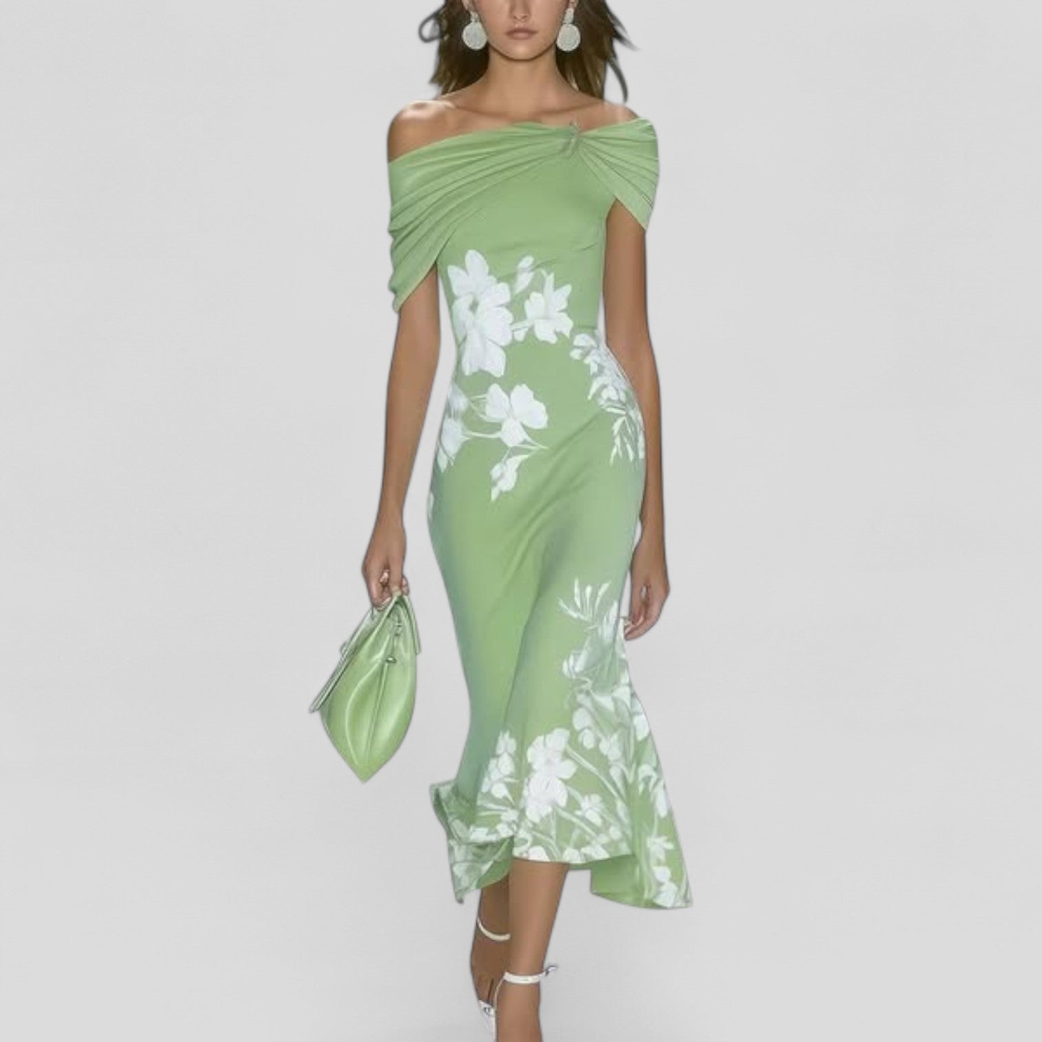 Élodie – Robe midi élégante femme