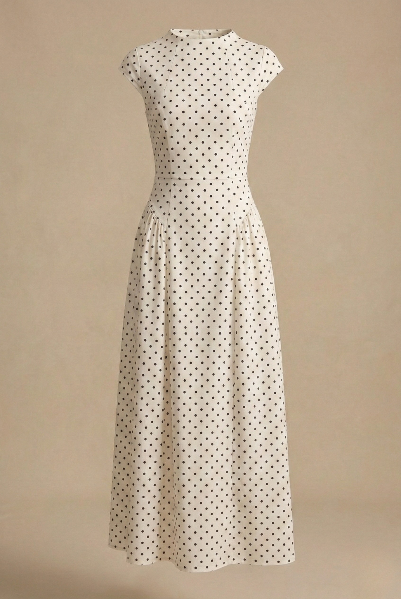 Marguerite – Robe maxi à pois femme