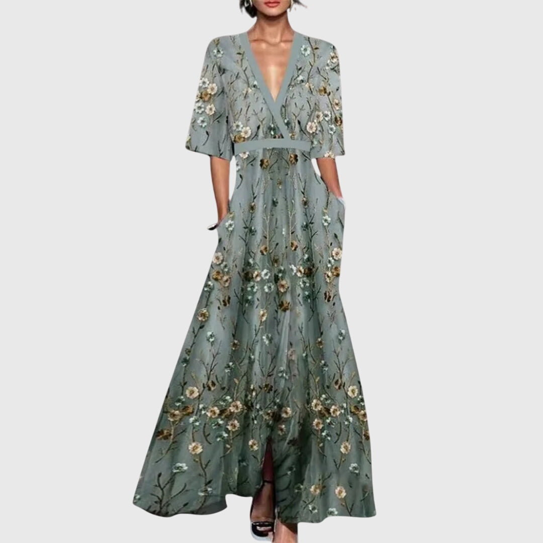 Lysiane – Robe maxi élégante de printemps femme