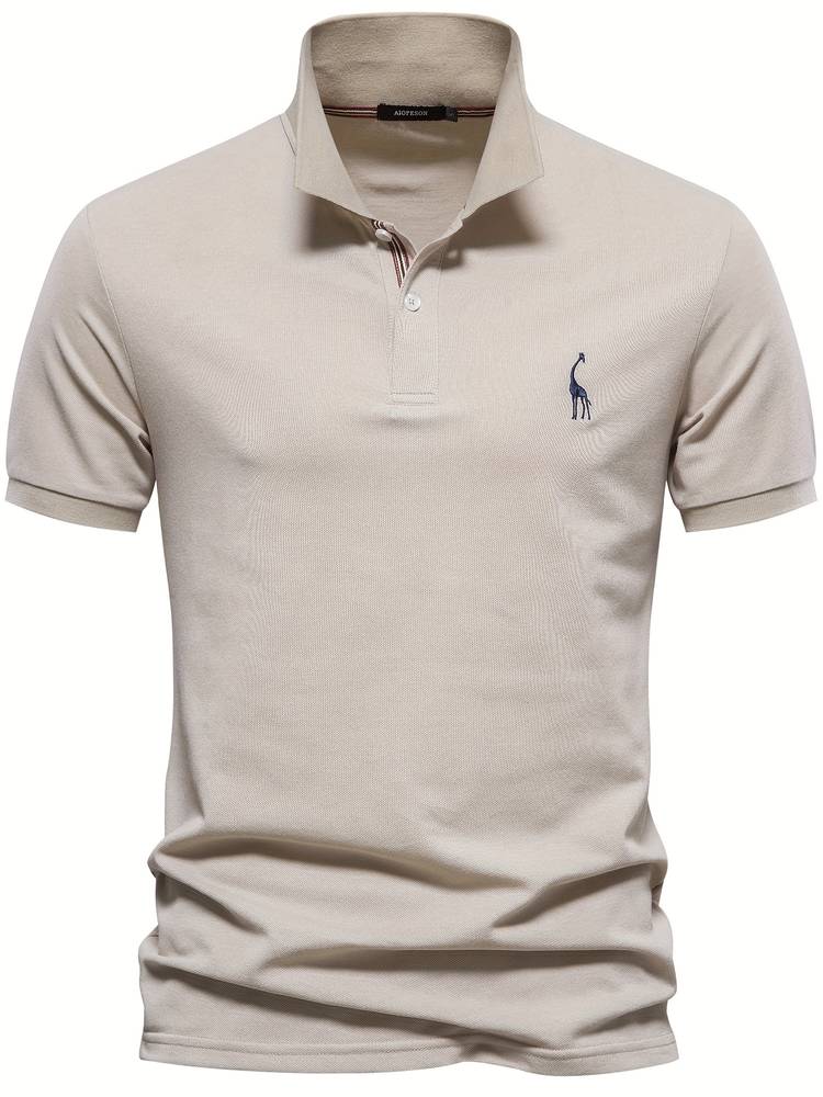 Polo homme élégant uni – coupe polyvalente et confort au quotidien