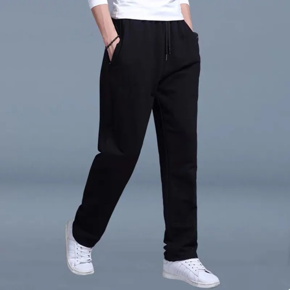 Pantalon de jogging pour homme automne doux mélange coton avec coupe décontractée Théo