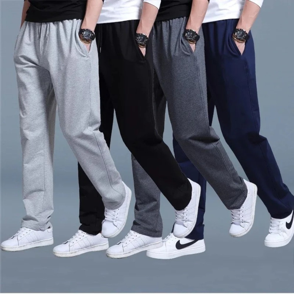 Pantalon de jogging pour homme automne doux mélange coton avec coupe décontractée Théo