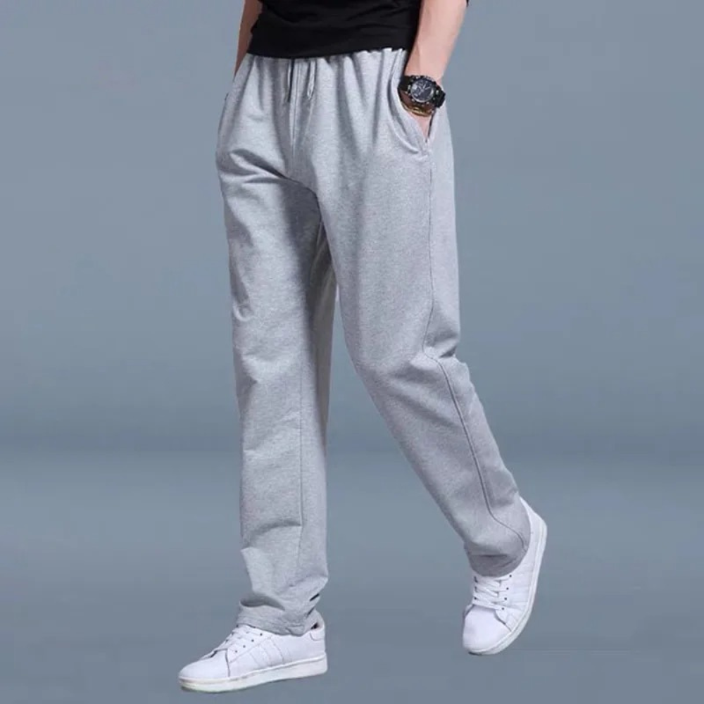 Pantalon de jogging pour homme automne doux mélange coton avec coupe décontractée Théo