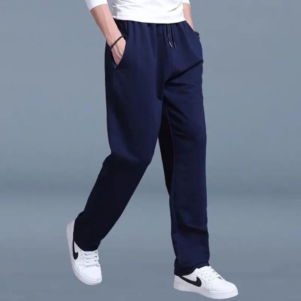 Pantalon de jogging pour homme automne doux mélange coton avec coupe décontractée Théo