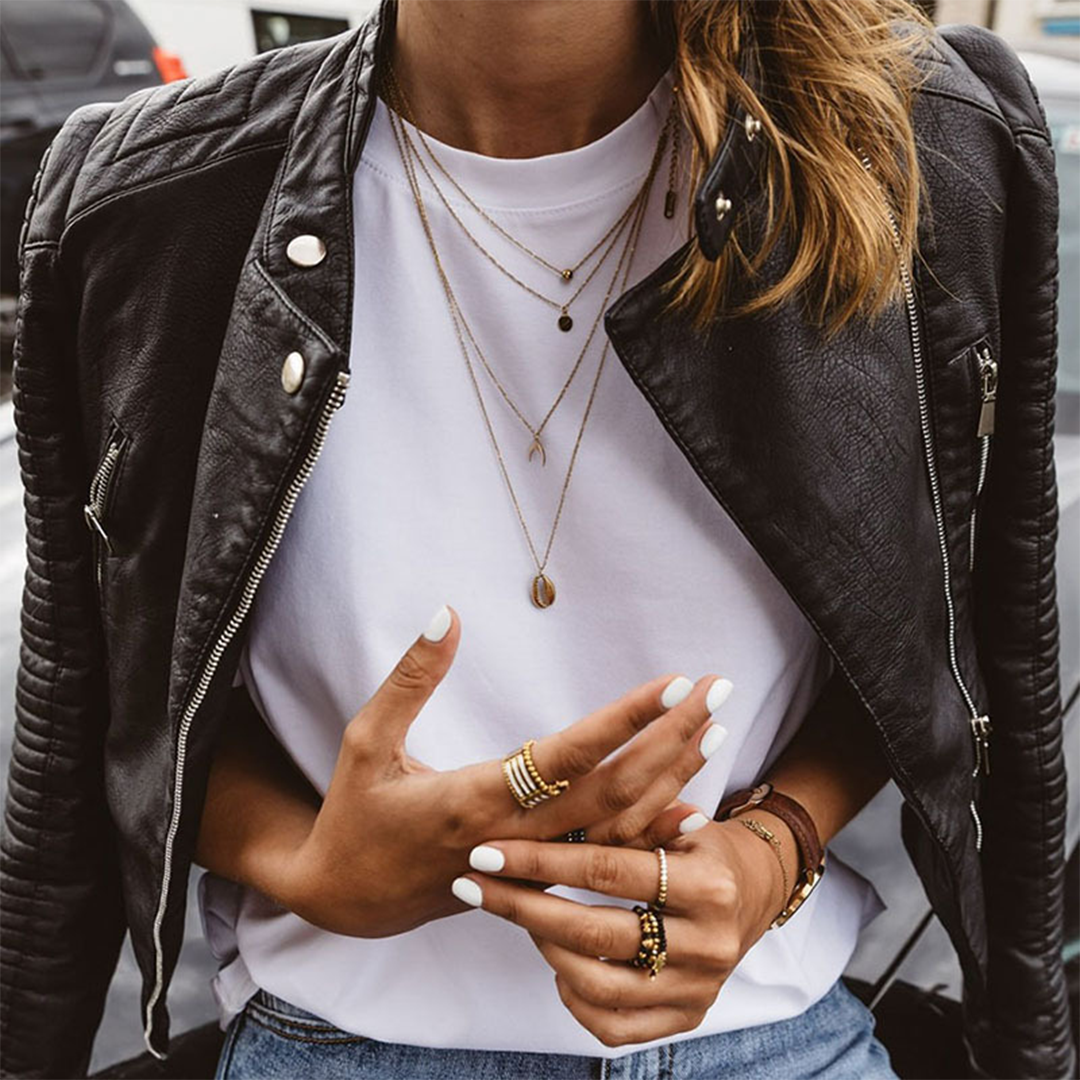 Veste en similicuir effet cuir souple pour femme automne à col à pression à coupe cintrée Avalon