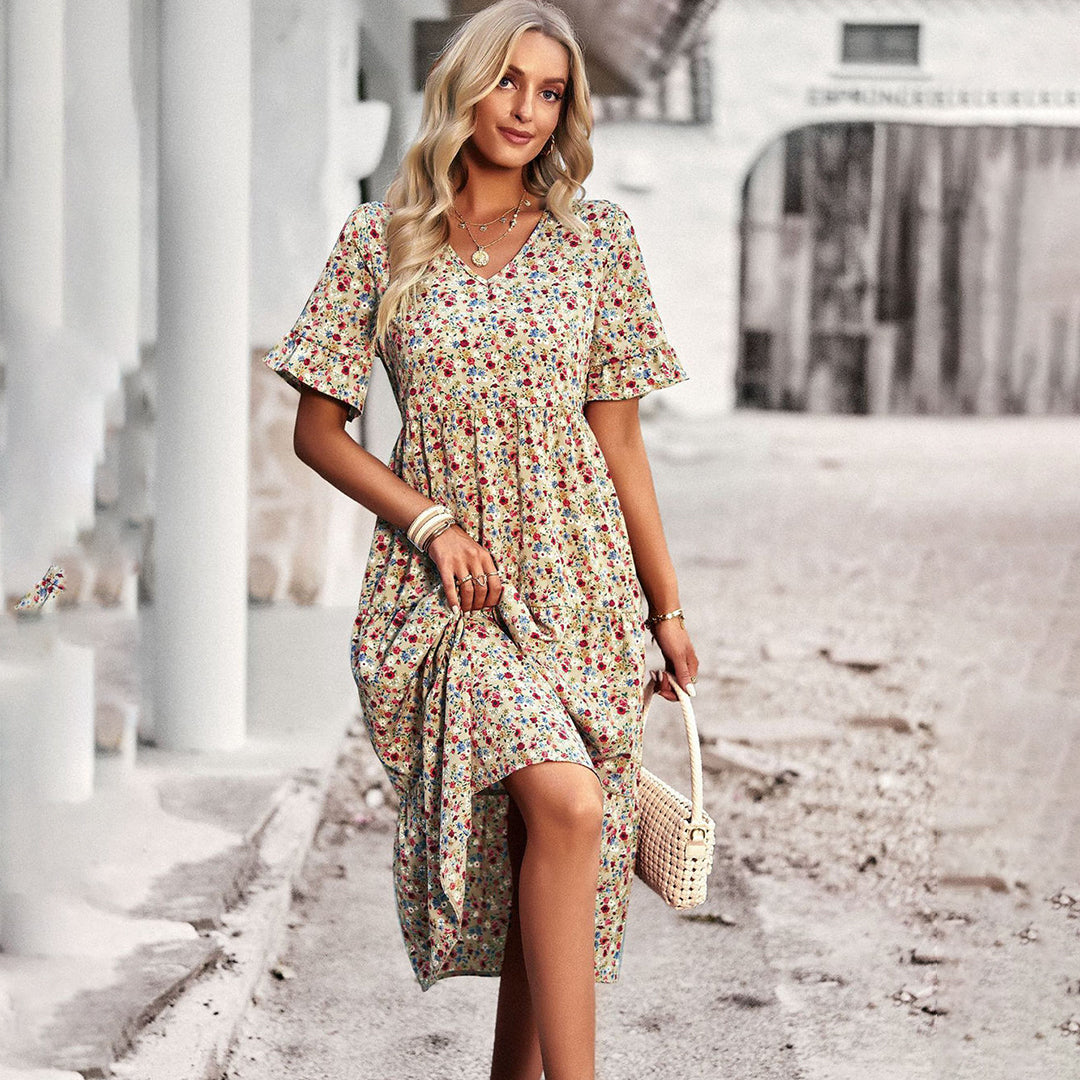 Robe Fleurie d’Été – Silhouette Flatteuse et Style Féminin pour Toutes Vos Occasions