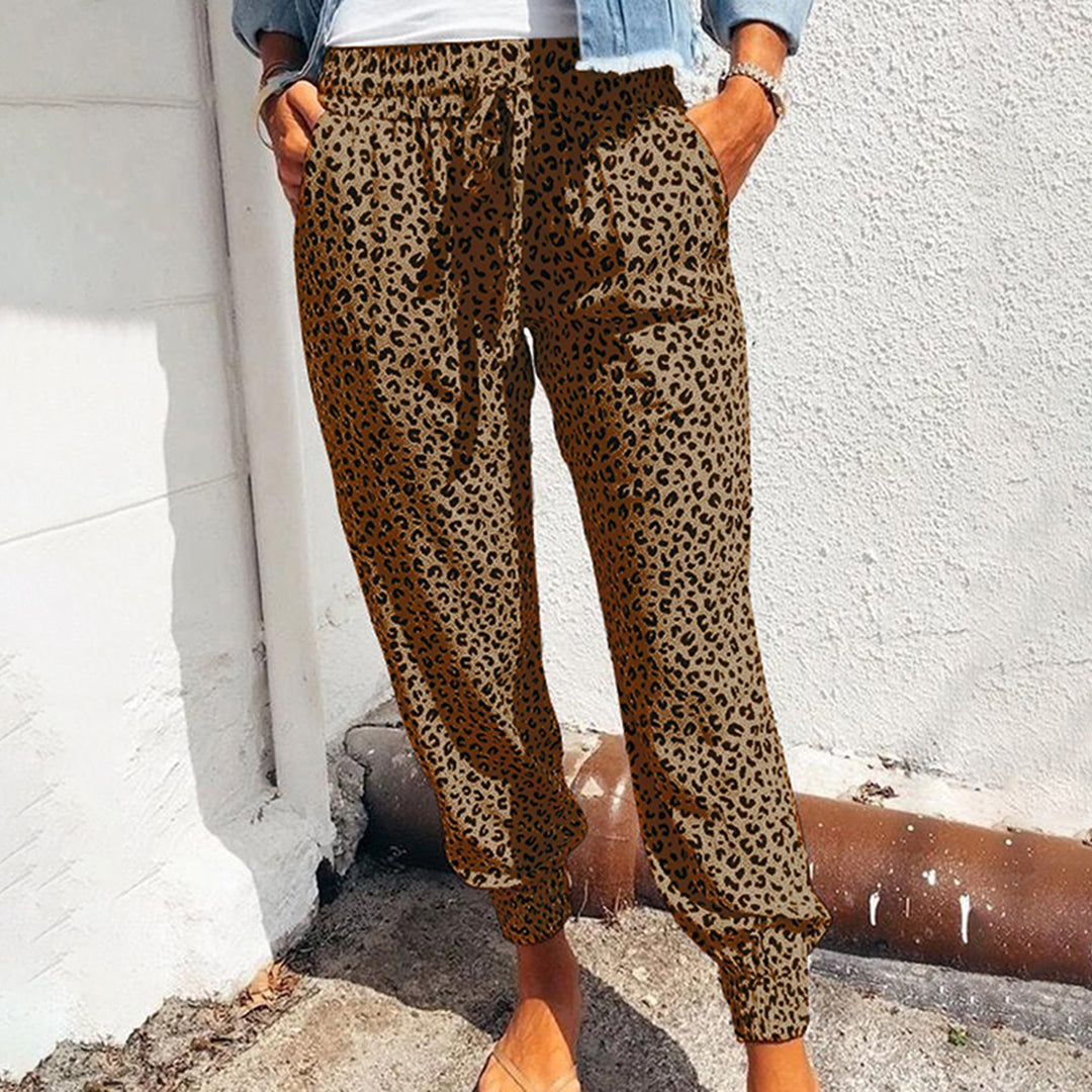 Pantalon de loisir à imprimé léopard – style affirmé et confort au quotidien