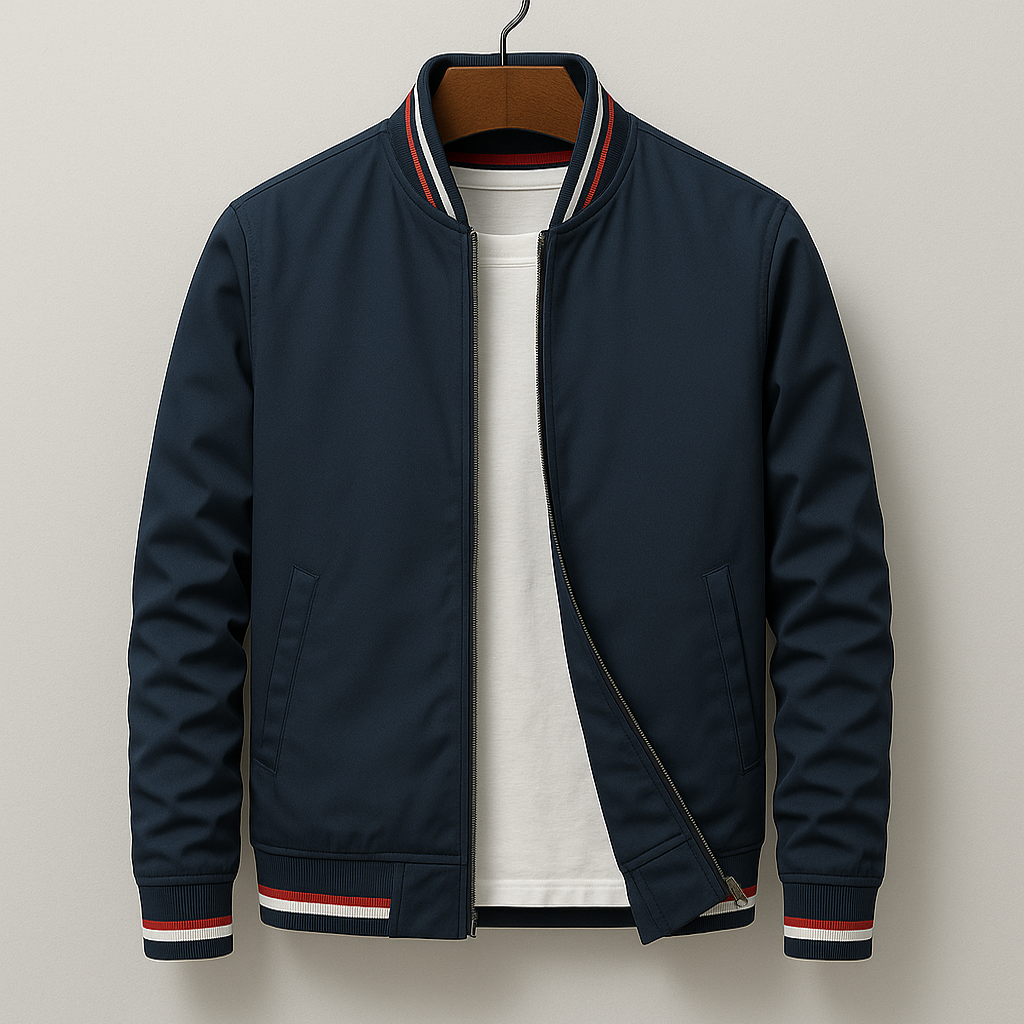 Veste pour homme automne déperlante respirante en polyester avec coupe casual Laurent