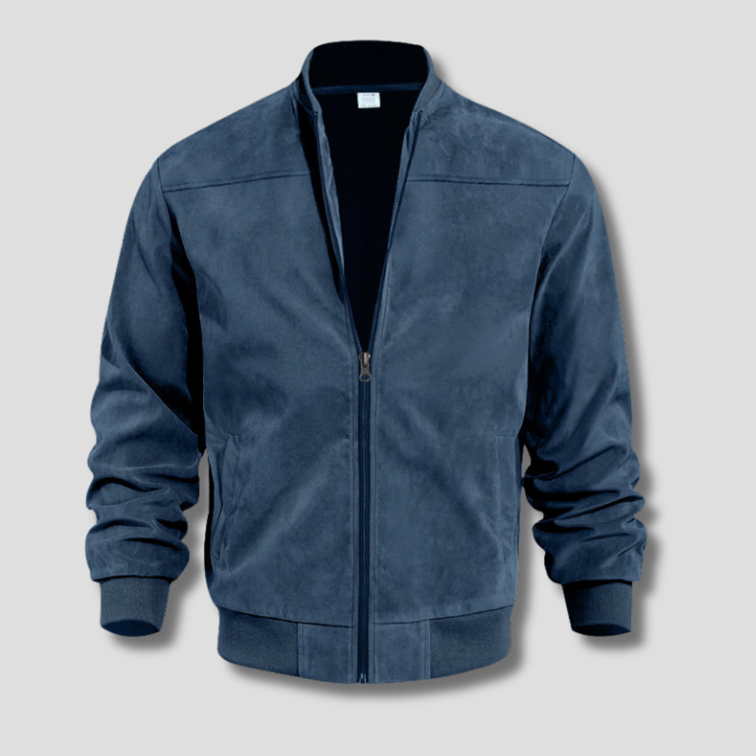 Veste pour homme automne légère déperlante en suédine avec coupe moderne Théo