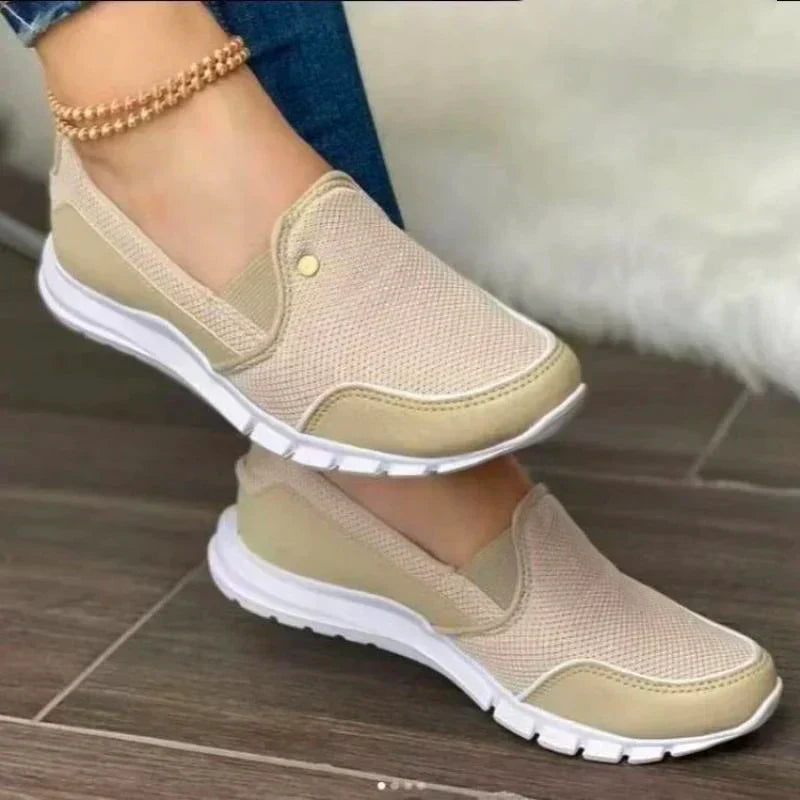 Chaussures femme à enfiler grande largeur – confort souple et soutien quotidien