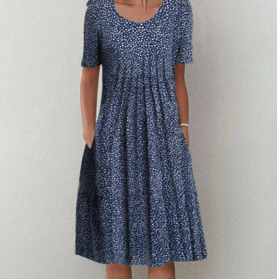 Océane – Robe midi d’été à motifs femme