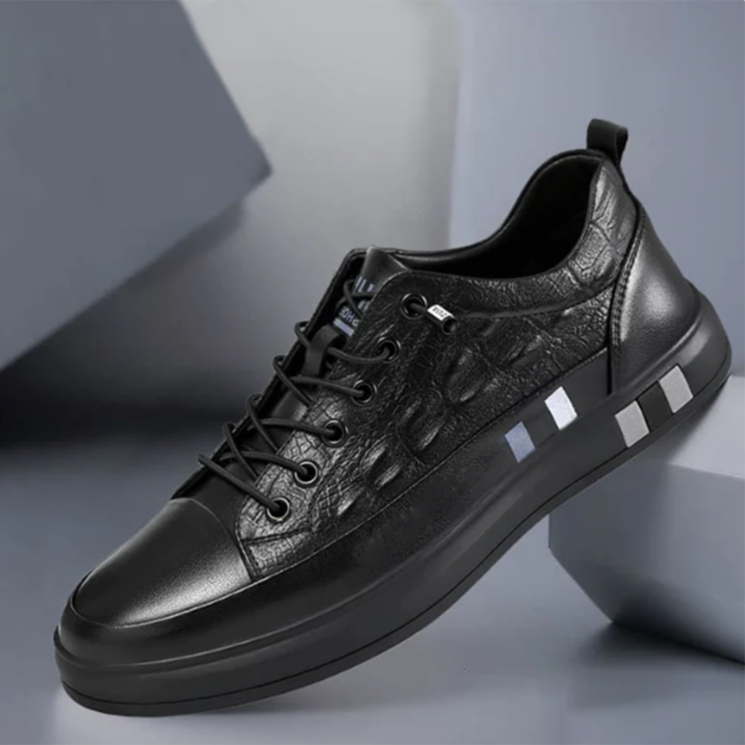 Sneakers pour homme automne élégantes légères en cuir synthétique avec finition texturée Branko