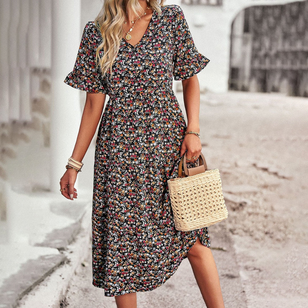 Robe Fleurie d’Été – Silhouette Flatteuse et Style Féminin pour Toutes Vos Occasions