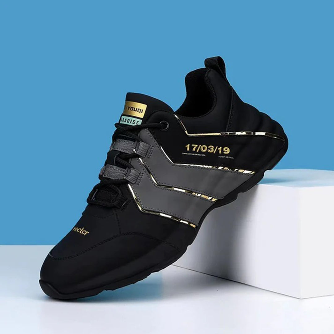 Baskets pour homme automne confortables légères en matière synthétique avec semelle épaisse Romain