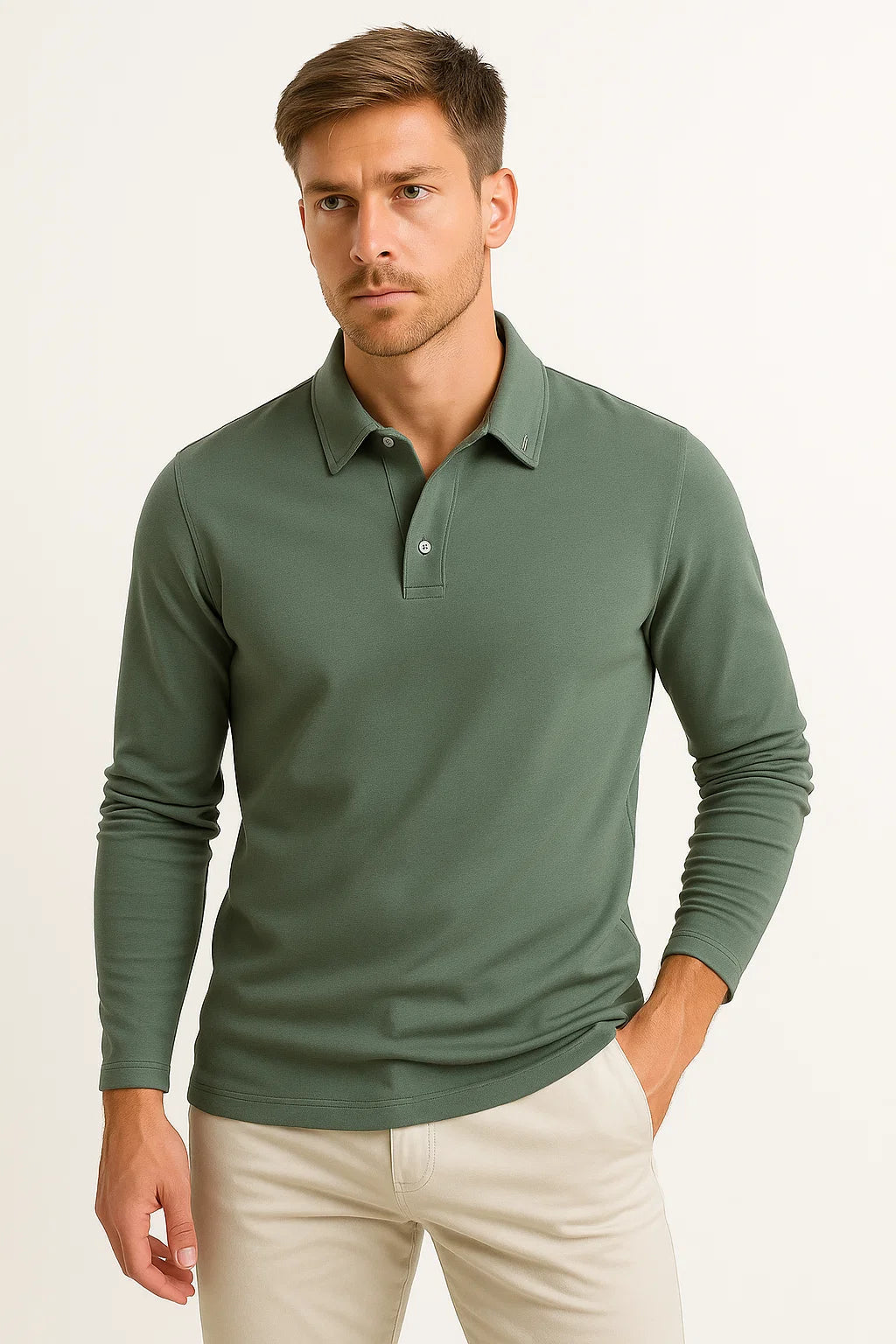 Hugo – Polo classique manches longues homme