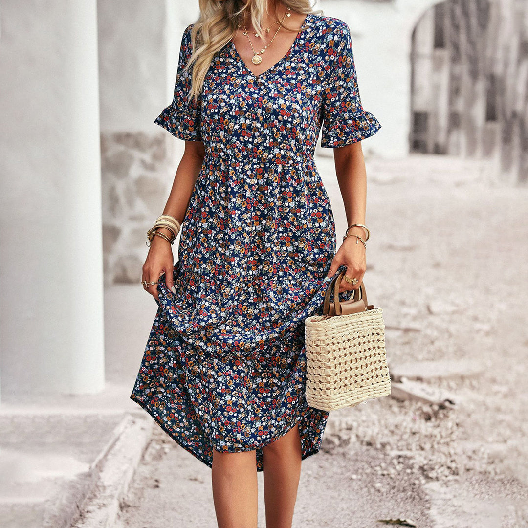 Robe Fleurie d’Été – Silhouette Flatteuse et Style Féminin pour Toutes Vos Occasions
