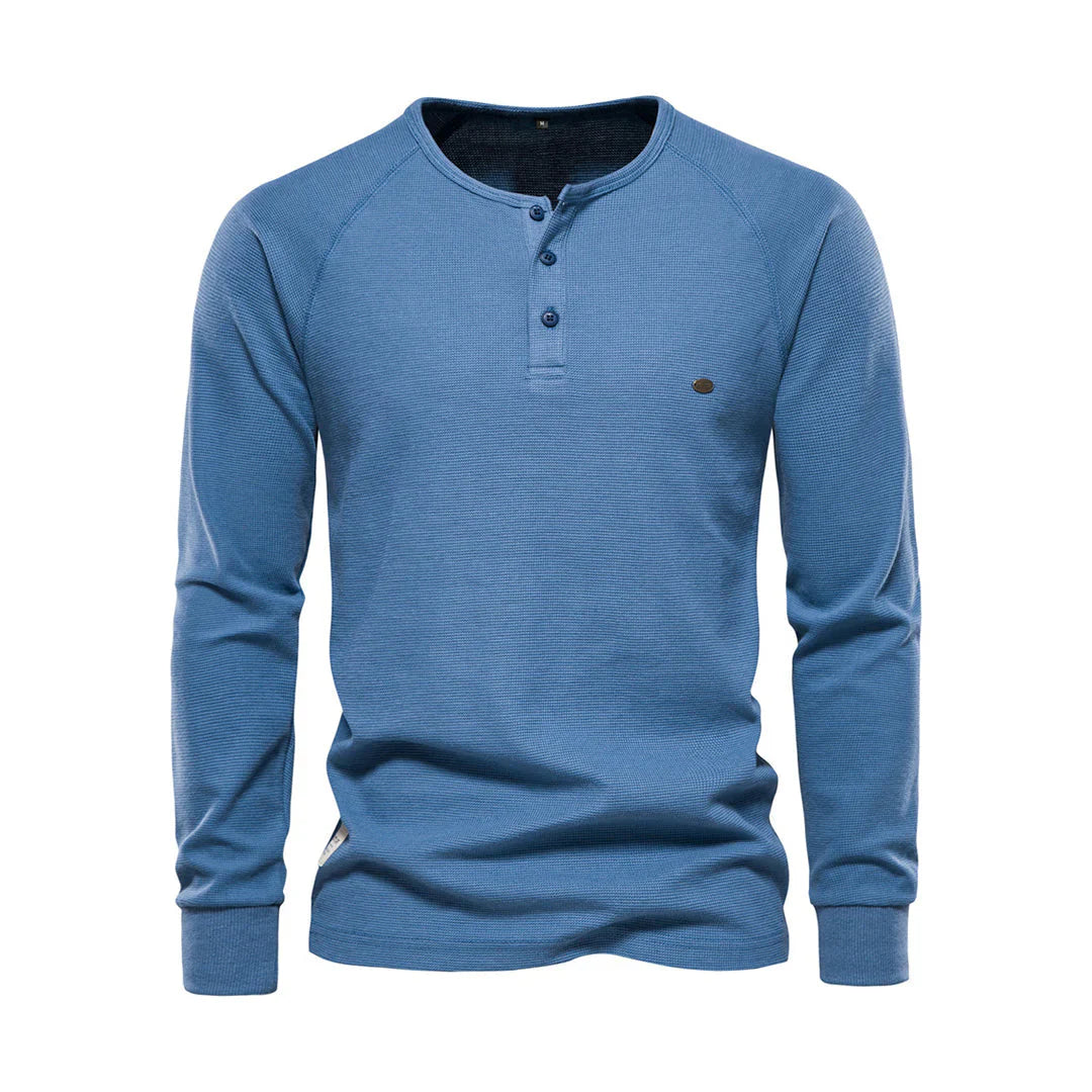 T-shirt pour homme automne respirant léger en mélange de coton avec coupe regular Étienne