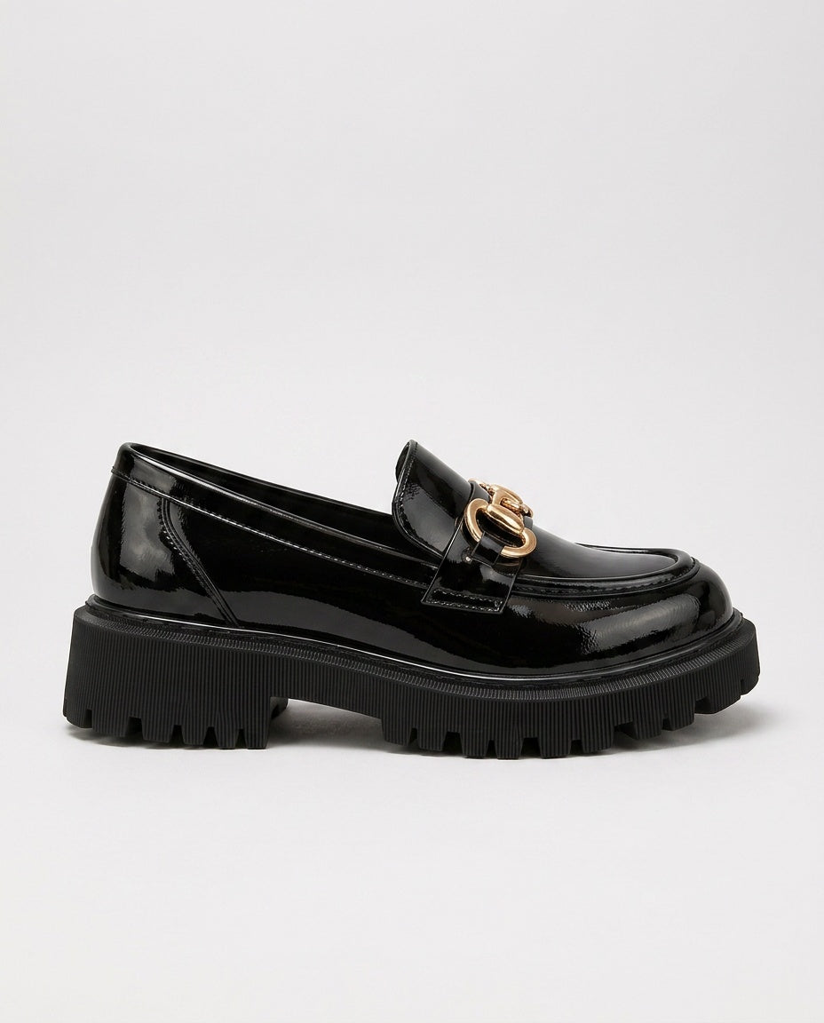 Mocassins femme à plateforme et talon bloc 2