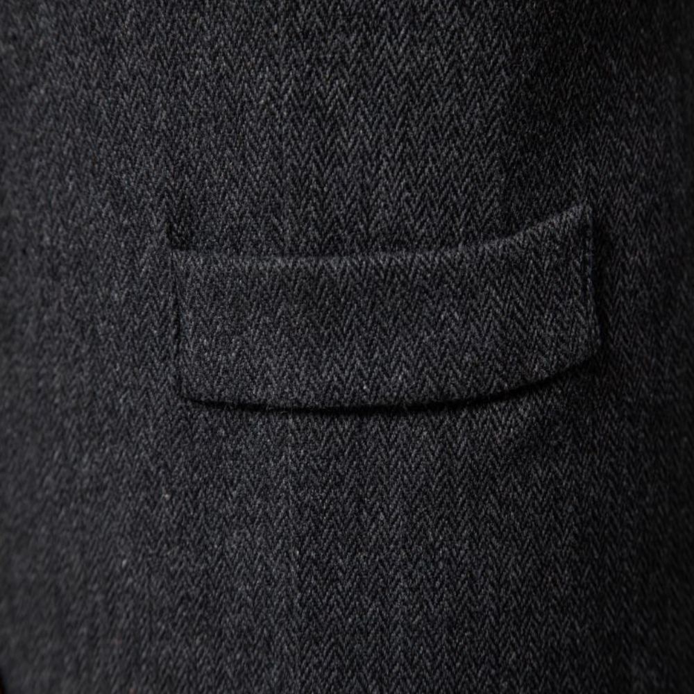 Gilet pour homme automne structuré en laine mélangée avec coupe ajustée Oliver