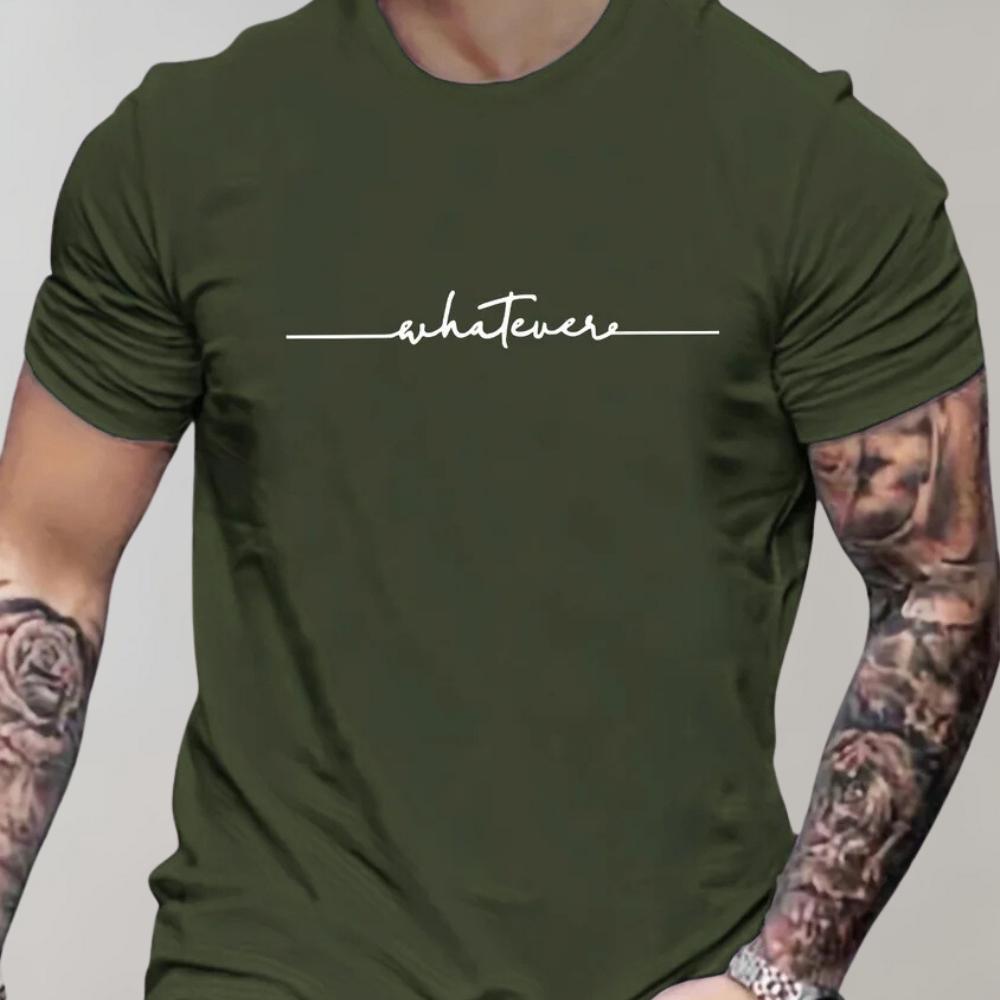 T-shirt pour homme automne confortable minimaliste en coton avec coupe classique Maxence