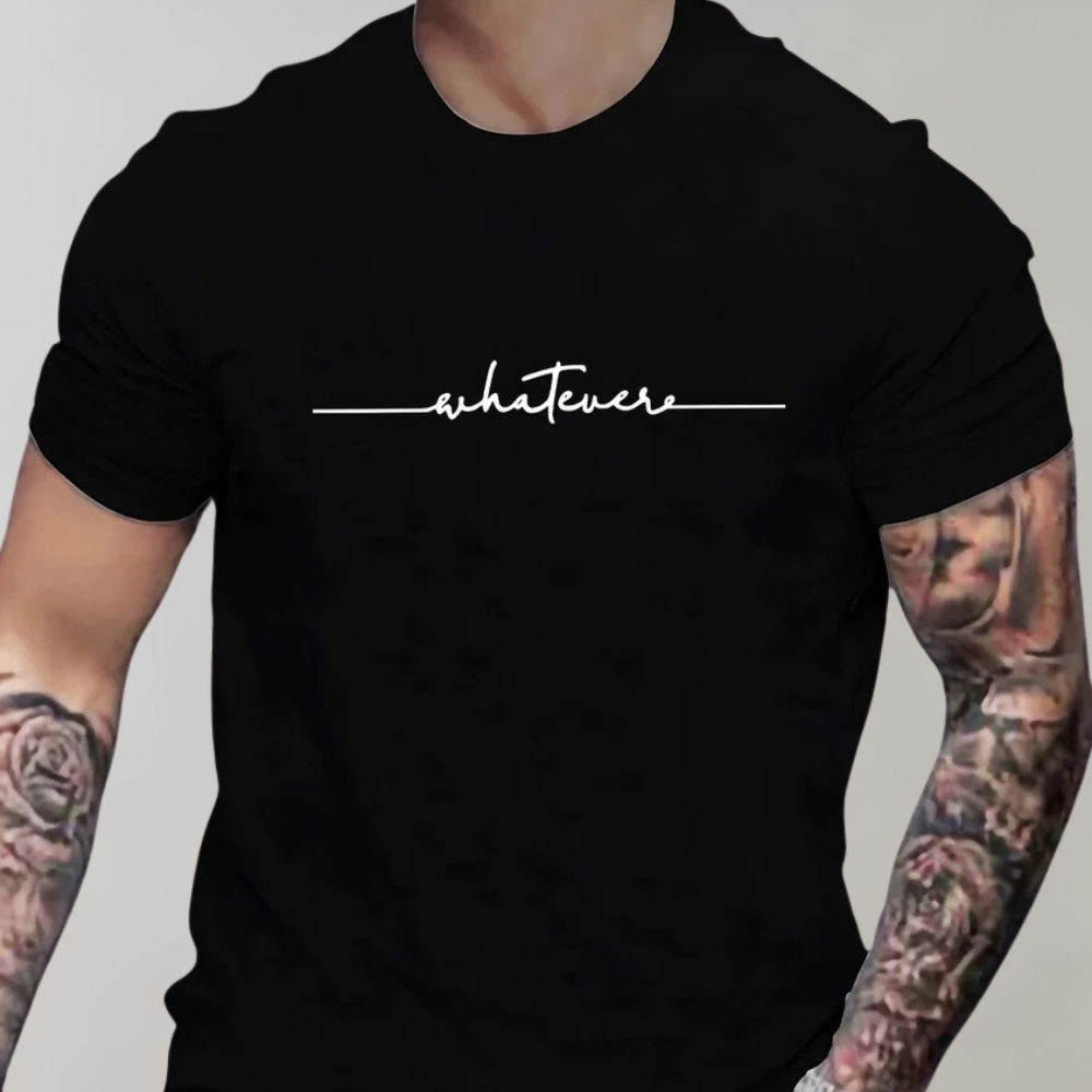 T-shirt pour homme automne confortable minimaliste en coton avec coupe classique Maxence