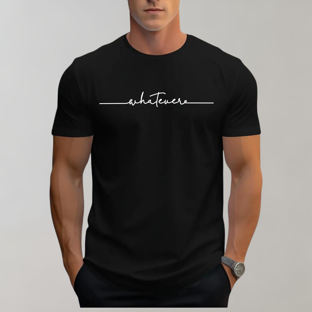 T-shirt pour homme automne confortable minimaliste en coton avec coupe classique Maxence