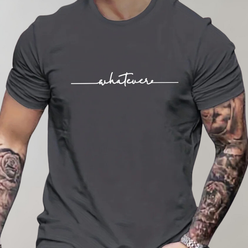 T-shirt pour homme automne confortable minimaliste en coton avec coupe classique Maxence