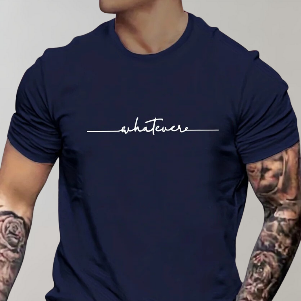 T-shirt pour homme automne confortable minimaliste en coton avec coupe classique Maxence