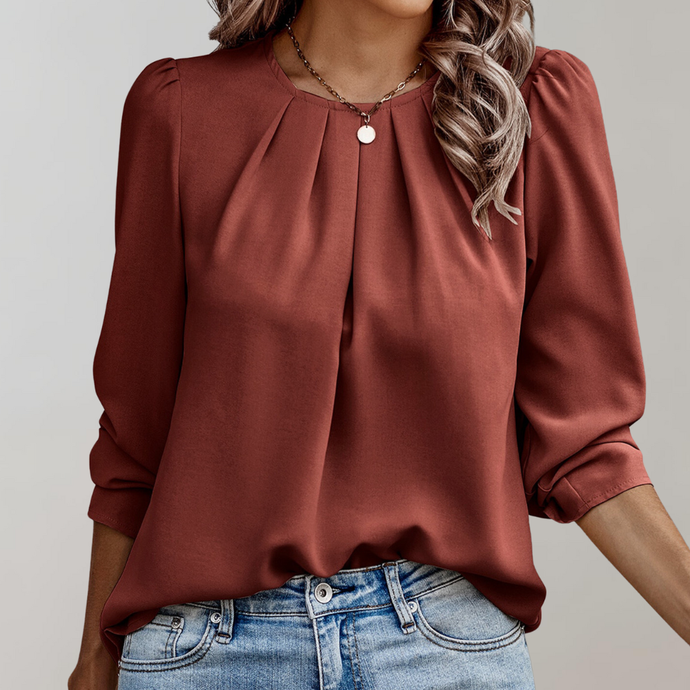 Axelle – Blouse à manches bouffantes femme