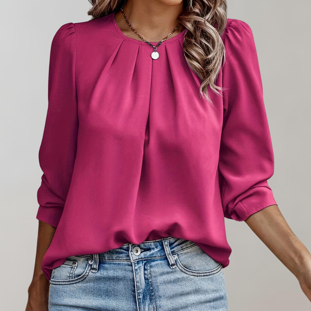 Axelle – Blouse à manches bouffantes femme