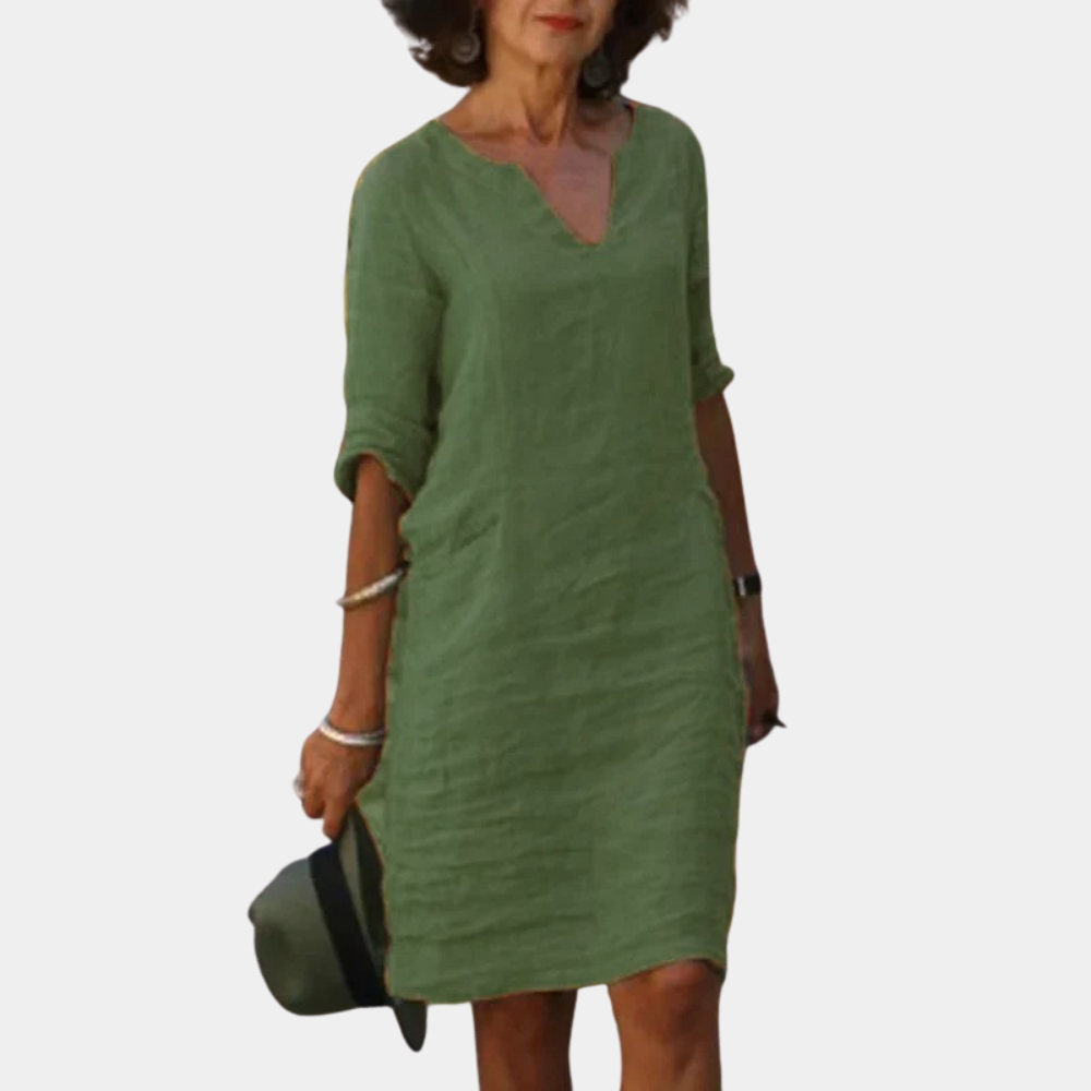 Robe d'été fluide et décontractée – élégance légère pour les journées ensoleillées