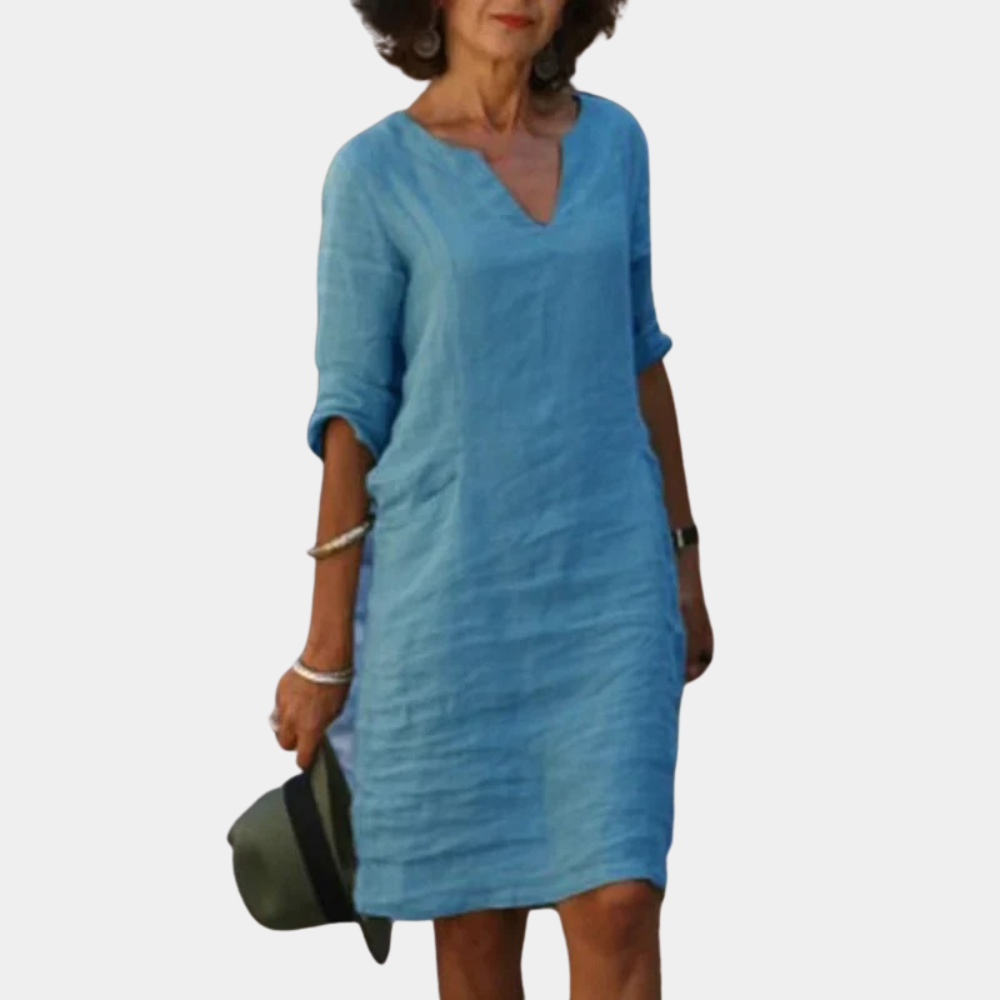 Robe d'été fluide et décontractée – élégance légère pour les journées ensoleillées
