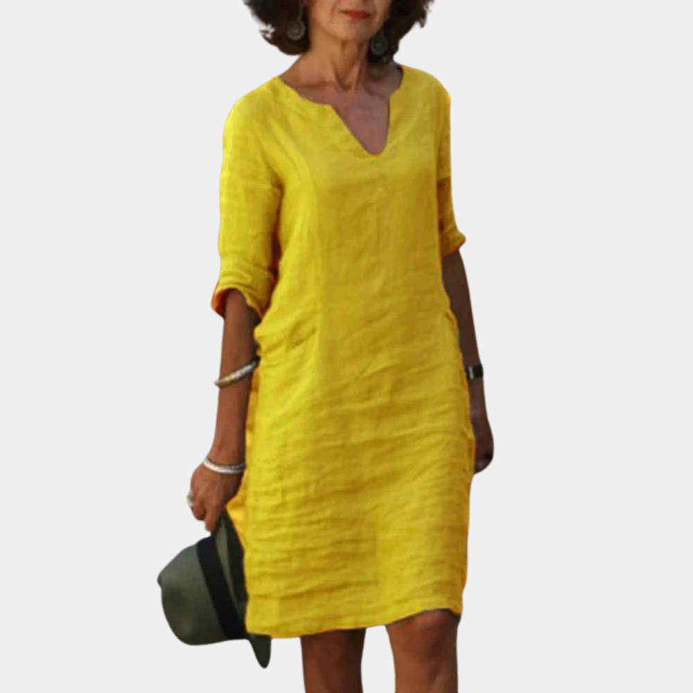 Robe d'été fluide et décontractée – élégance légère pour les journées ensoleillées