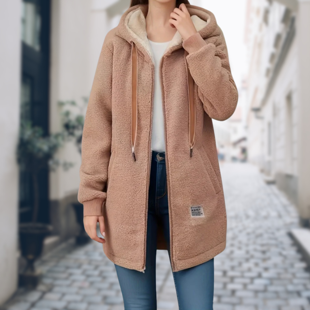 Élise – Gilet d’hiver chaud femme avec doublure en polaire
