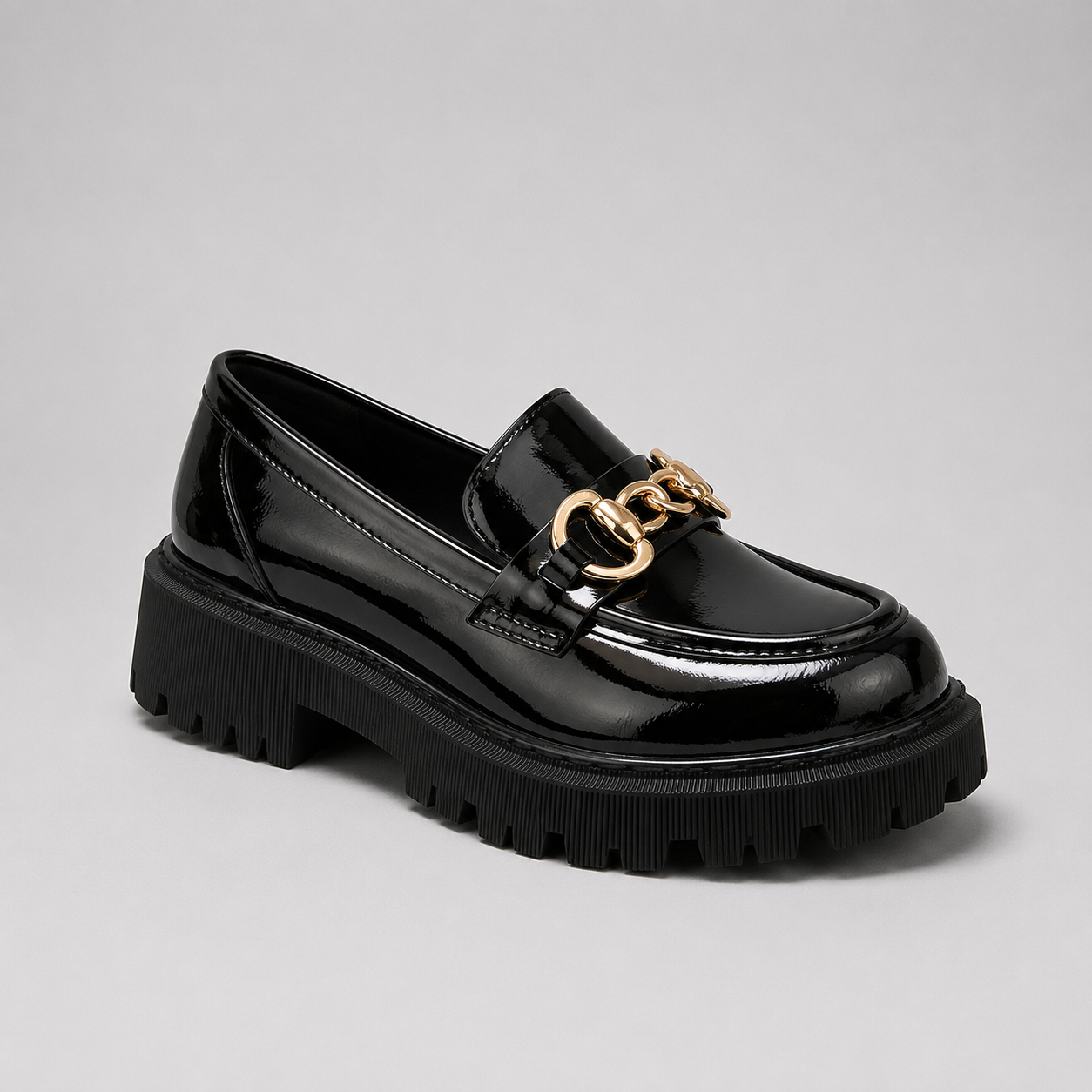Mocassins femme à plateforme et talon bloc 1