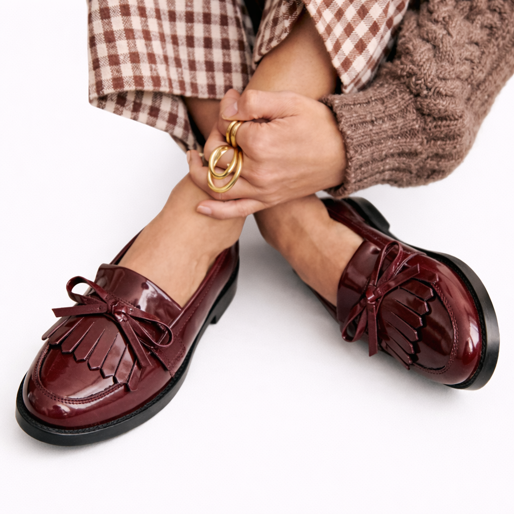 Mocassins femme à nœud élégants et confortables 1