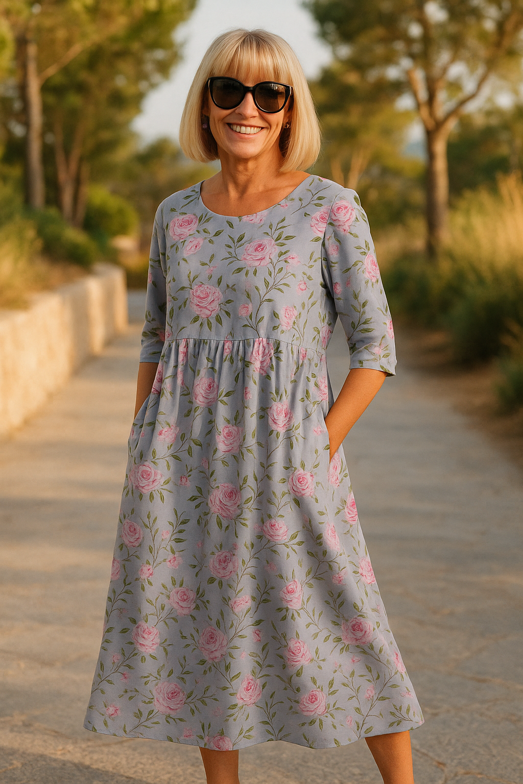 Gabrielle – Robe d'été fluide confortable femme